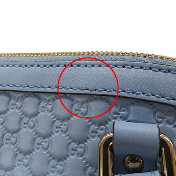GUCCI Blue Leather Shoulder Bag - Picture 13 of 14
